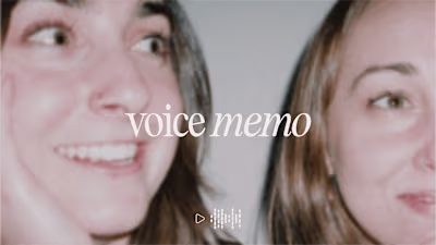 voice memo | Brand Identity