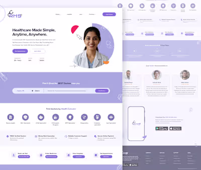 RHS - Telehealth SAAS Landing Page