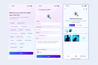 App Design for CAPI AI 💫