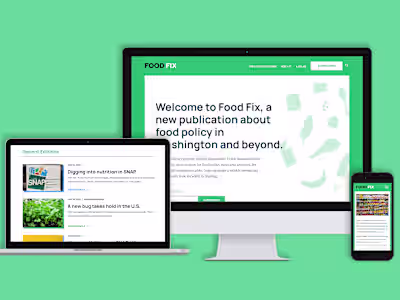 Web/Brand Design for a Food Publication Site