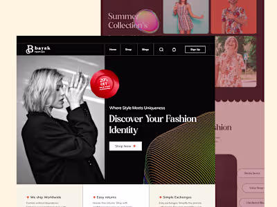 Bayak Clothing Fashion Web Design