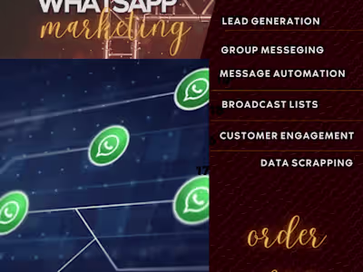 I will do whatsapp marketing and provide IT support