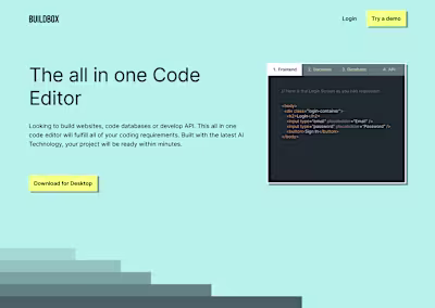 Buildbox landing page