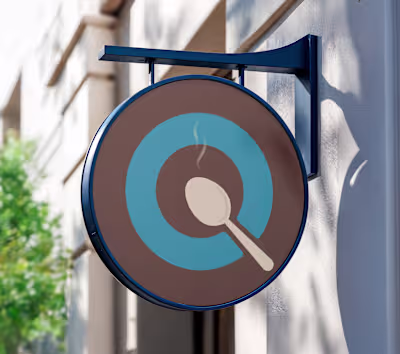 Warm and modern logo for a restaurant