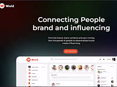 Wield Landing page