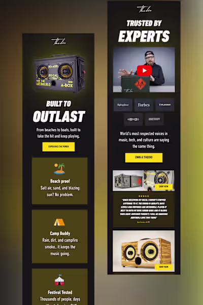 Email designs for a Premium Dutch Speaker Brand 🔉