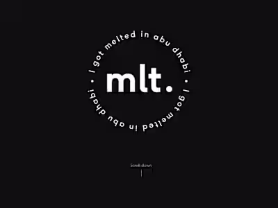 🍔 mlt. Abu Dhabi Restaurant Landing Page - UI/UX Study