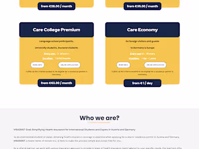 WordPress website created using Elementor page builder