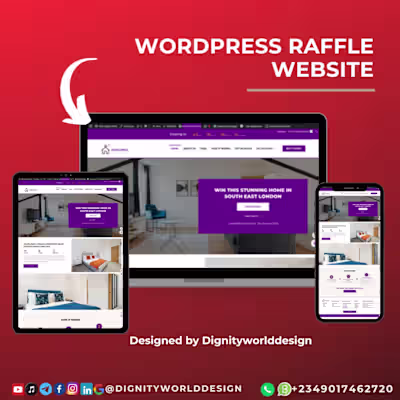 Wordpress Raffle Website