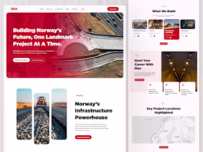 🏗️ Construction Web Design — Building Norway’s Future 💡 Ke...