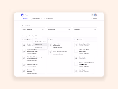 Filter Public Roadmap