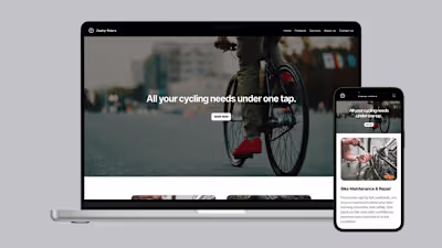 Framer Landing Page - Zephyr Riders