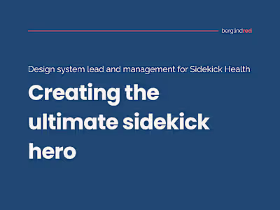 Design system lead and management for digital therapeutics 