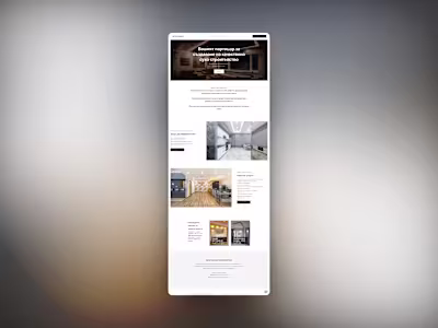 Webflow Landing Page Development by AND