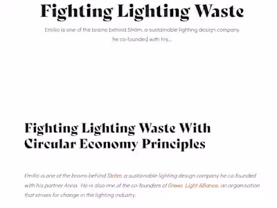 Interviews/Storytelling for Sustainability Blogs