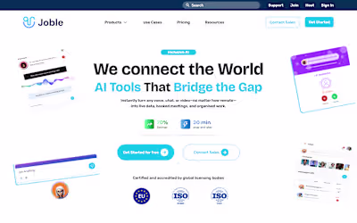 Joble - Real Communication System Design and Development