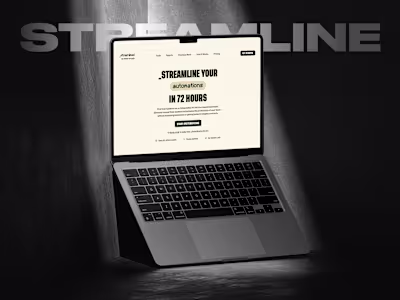 Streamlined Systems — Webflow SaaS Website