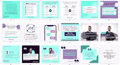 Designed 130+ Instagram Post Templates