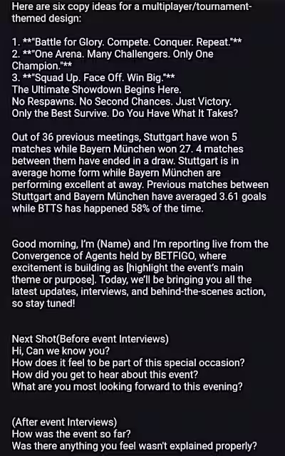 Ideas 💡 for MTT CHALLENGE