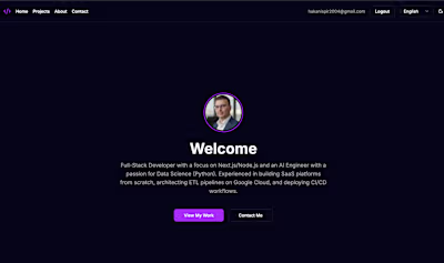 Custom CMS & Portfolio System (Next.js 16)