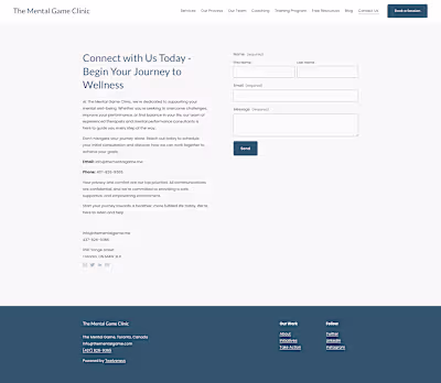 Saving a mental health clinic's website | thementalgame.me