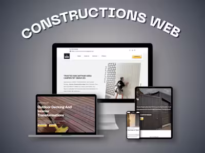 Construction Company Website Design and Development