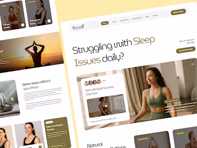 Sleep Therapy & Natural Healing Elegant Web Design