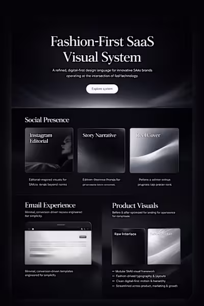 This project explores a fashion-forward visual system design...