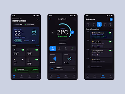 Smart home app design