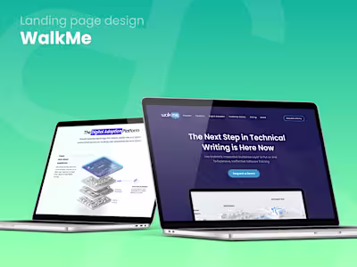 WalkMe landing page