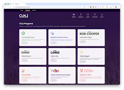 Clemson University Learning Institute Website Rebuild