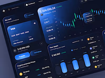 Vault - Crypto Dashboard Design