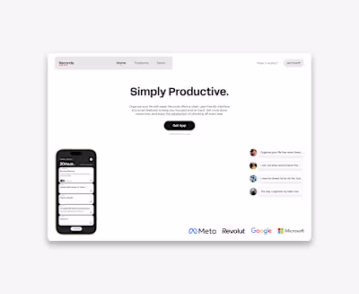 RECORDA | WEB & APP DESIGN