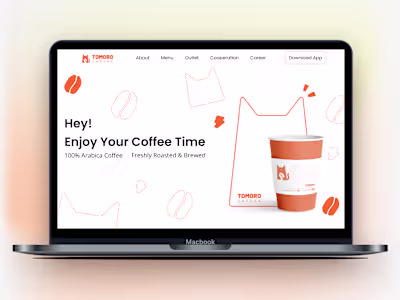 Redesign of Coffee Shop Tomoro Website