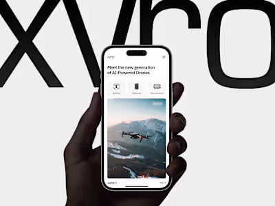 Mobile & Web UX/UI Design — XYRO AI-Powered Drones