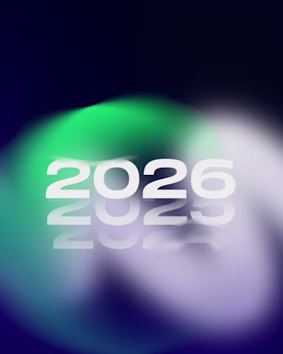 my entry poster design into 2026. using color morphism.