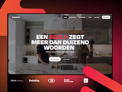 Design and migrate a fitting website for Exstatic, video agency.
