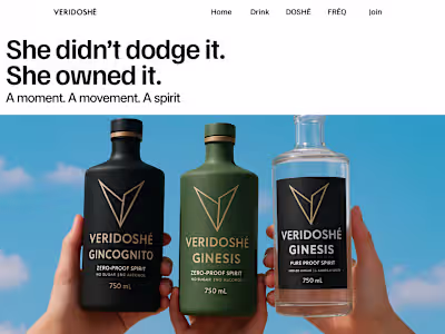 Veridoshé Website Design & Development for DOSHÉ Launch