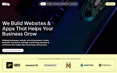 Building bold, high-converting websites via Sliq Studio