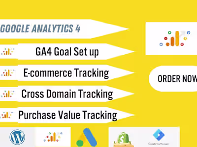 I will fix or setup google analytics 4, ga4 e-commerce tracking