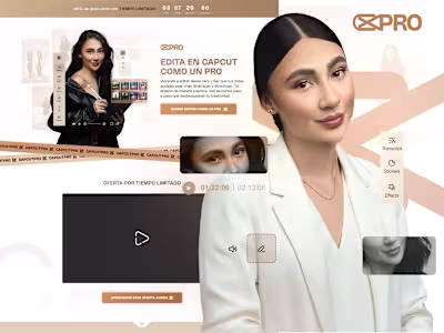 CapcutPRO — Infoproduct landing page