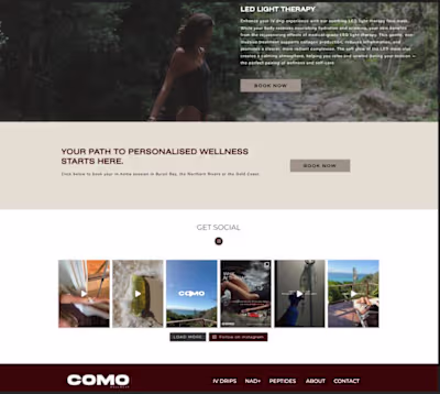Website Design & WordPress Development for Como Wellness