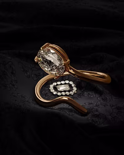 3D Rendering of Diamond Rings