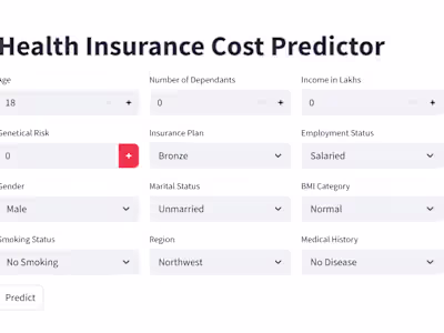 Health Insurance Cost Predictor 