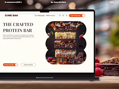Core Bar E-commerce Platform Design