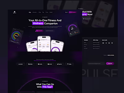 VitaPulse Healthcare App – A Modern Template to Showcase Digital