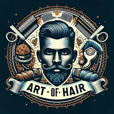 A Logo for a Hair salon named Art of Hair 