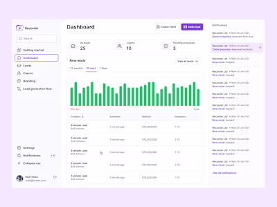 MVP Interface Design for Recorder