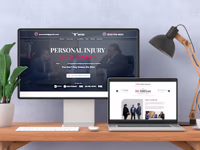 BigTex Injury Lawyers Website UI