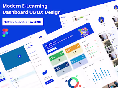 Modern E-Learning Dashboard UI/UX Design